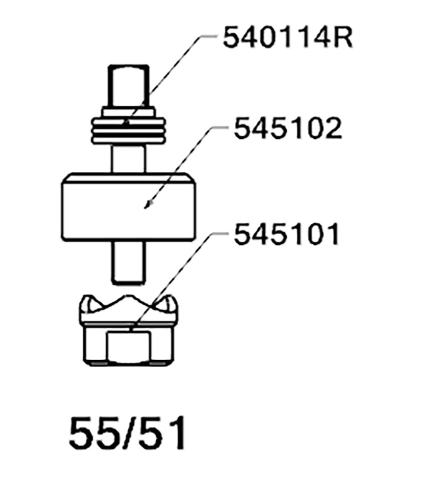 PERFORADOR REDONDO PARA CHAPA  CON RODAMIENTO FORZA SERIE 55
